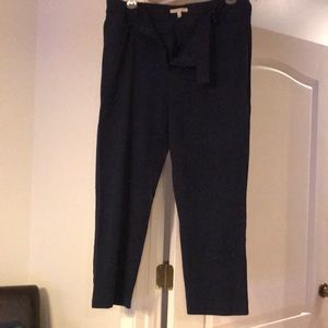 Navy Blue Straight Leg Pants